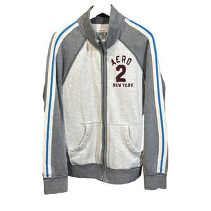 Aeropostale Y2K Full Zip Track Retro Jacket Mens Size Large Embroidered Preppy